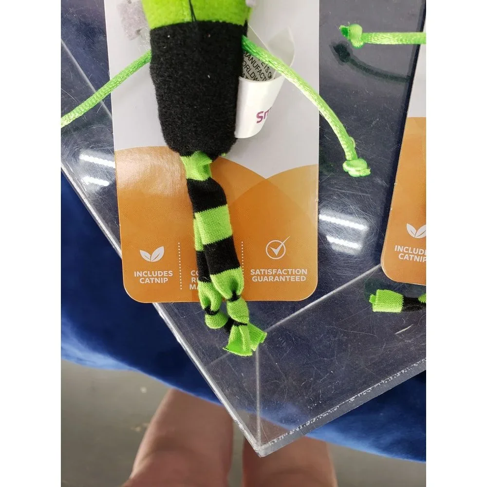 SmartyKat Bouncy Mouse Cat Toy Bungee Toy Frankenkitty Set‎ of 2